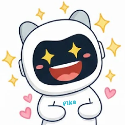 Pika cười tươi như đang đứng nói trước lớp
